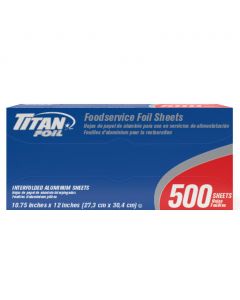 Titan Aluminum Foil Sheets 500 Units / 27.3 cm x 30.4 cm / 10.75&quot; x 12&quot;
