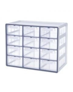 Sysmas Multifunctional Organizer with 12 Transparent Drawers