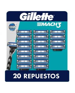 Gillette Mach3 Razor Refill with 3 Blades / 20 Units