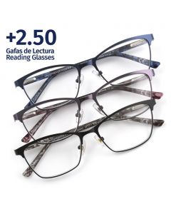 Foster Grant +2.50 Reading Glasses Addie Kiersey 3 Units