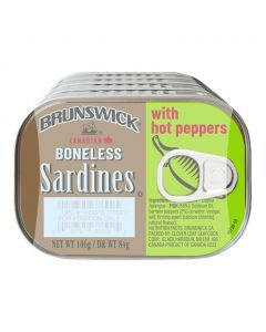 Brunswick Boneless Sardines in Oil and Hot Pepper 5 Units / 106 g / 3.7 oz