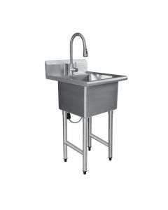 Stainless Steel Sink with Faucet 64 cm x 56.89 cm x 55.11 cm / 25.20&#039;&#039; × 22.40&#039;&#039; × 21.70&#039;&#039;