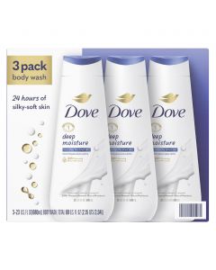 Dove Deep Moisture Body Wash 3 Units / 680 mL / 23 oz