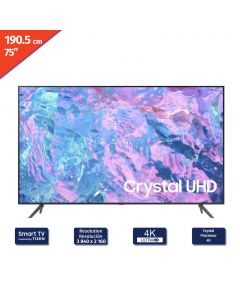 Samsung 190.5 cm / 75&quot; Inches Smart Tizen 4K LED UHD TV UN75CU8000FXZA