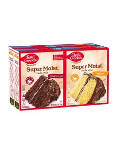 Betty Crocker Vanilla and Chocolate Super Moist Cake Mix 4 Units / 375 g / 13.25 oz