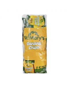St Mary&#039;s Crispy Banana Chips 15 Units / 36 g / 1.3 oz
