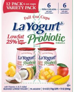 La Yogurt Pina Colada and Mango 12 Units / 170 g / 6 oz