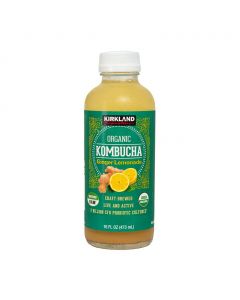 Kirkland Signature Organic Ginger Lemonade Kombucha 8 Units / 473 mL / 16 oz