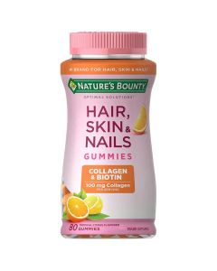 Nature&#039;s Bounty Hair, Skin and Nail Gummies with Collagen 80 Units