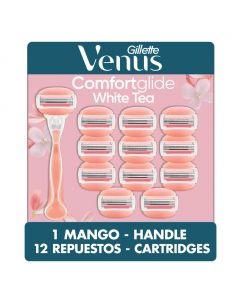 Gillette Venus Women&#039;s Razor Venus Comfortglide White Tea / 12 Moisturizing Cartridges