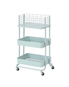 Kingrack Utility Cart Organizer with Wheels 3 Levels / 43.3 cm x 33.9 cm x 78.7 cm / 17.04&quot; x 13.35&quot; x 30.98&quot;
