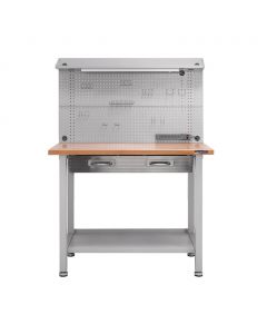 Seville Classics UltraHD Illuminated Worktable 121 cm x 60.96 cm x 165 cm / 48&quot; x 24&quot; x 65&quot;