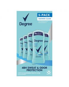 Degree Shower Clean Women&#039;s Deodorant 5 Units / 74 g / 2.6 oz