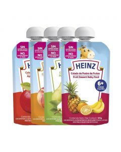 Heinz Assorted Flavors Fruit Dessert Baby Food 18 Units / 105 g