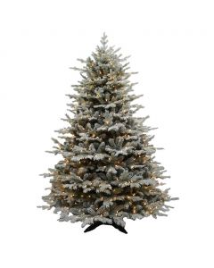 Selection Floked Illuminated Christmas Tree 2.3 m / 7.5&#039;