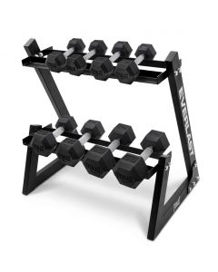 Everlast Hexagonal Dumbbell with Rack Set 11 Pieces