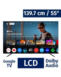 JVC 139.7 cm / 55” Inches Frameless TV Smart Google 4K UHD HD HDR LT-55KM548