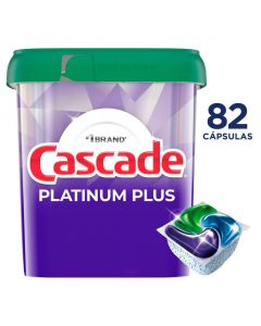 Cascade Platinum Plus Dishwashing Detergent Capsules 82 Units