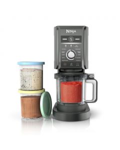Ninja Creami Deluxe Ice Cream Maker with 5 Functions and 3 Containers with Lids CN501CO