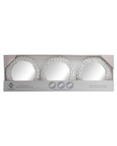 Concepts in Time 3-Piece Decorative Mirror Set 25.4 cm / 10&quot;