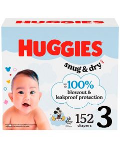 Huggies Snug &amp; Dry Size 3 Baby Diapers / 152 Units