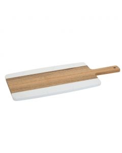 BAUM Acacia Wood and Artificial Marble Board Set 2 Pieces