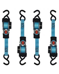 Everest Retractable Tie-Down Straps for Transport and Cargo 4 Units / 2.54 cm x 182.88 cm / 1&quot;x 72&quot;