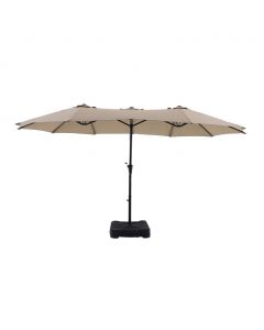 Yotrio Group Umbrella with Triple Ventilation with Metal Structure and Textile Base 262 cm x 443 cm x 238.99 cm / 103.15&quot; x 174.41&quot; x 94.09&quot;