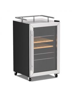 Nostalgia Beverage Refrigerator Cart 115 L / 4.1 cu ft. NMBC41FNSS