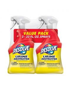 Resolve Urine Stain &amp; Odor Remover 2-Pack / 946 mL / 32 fl oz