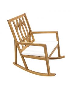 Eden Grace Acacia Wood Rocking Chair