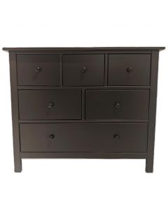 Lutong 6 Drawer Solid Wood Dresser 96.01 cm x 48.01 cm x 79.25 cm / 37.8&quot; x 18.9&quot; x 31.2&quot;