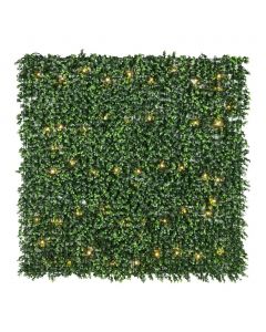 Creative Surfaces Artificial Plant Wall Panel with LED Lights 100 cm x 100 cm / 39.3“ x 39.3”