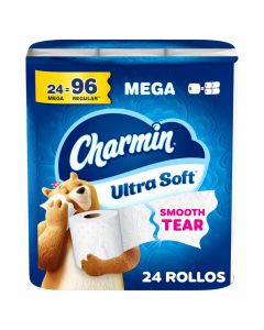 Charmin Ultra Soft Toilet Paper 24 Rolls / 208 Sheets