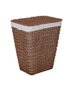 Seville Classics Handwoven Laundry Hamper with Durable Steel Frame