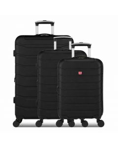SwissGear Hardside Luggage Set with 360° Spinner Wheels and Telescopic Handle 3 Pieces
