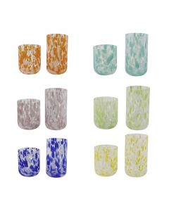 Fortune Set of Colored Glasses 12 Pieces