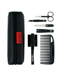Izod Personal Grooming Essentials Black Gift Set 7 Pieces