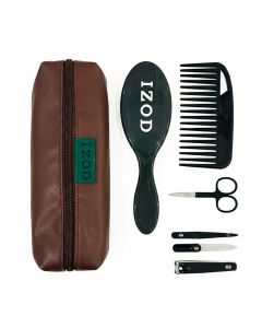Izod Grooming Essentials Brown Gift Set 7 Pieces