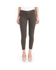 Suko Jeans Olive Color Pants with Shaping Fit for Women