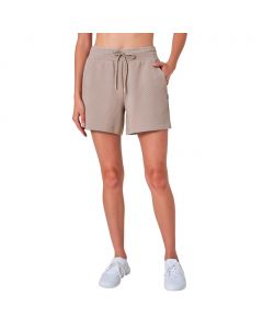 Mondetta Women’s Geometric Print Athletic Shorts with Elastic Waistband