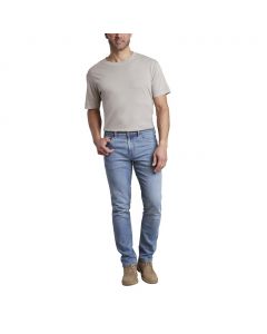 Copper and Oak Light Blue Slim Fit Jeans with 5 Pockets for Men