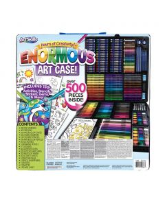 ArtSkills Art Set with Markers, Colored Pencils, Paints, and Accessories 500 Pieces