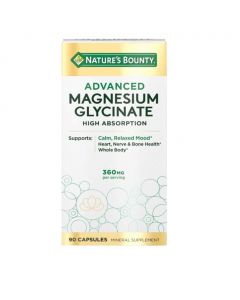 Nature&#039;s Bounty Advanced Magnesium Glycinate 360 mg / 90 Capsules