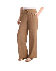 Dalia Wide Leg Pants with Elastic Waist for Women