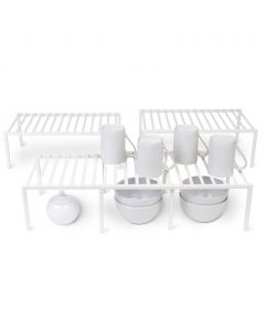 Smart Design Expandable Shelf Organizer 4 Pieces