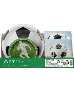 ArtStyle Soccer Design Disposable Plates 200 Units