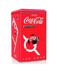 Coca-Cola Retro Single Door Refrigerator with Freezer Soccer Edition 85 L / 3 cu ft.