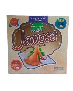 Banyan Foods Curried Pumpkin Shrimp Jamosa 400 g / 14 oz