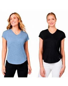 Free Country Women&#039;s V-Neck Active T-Shirts 2 Units